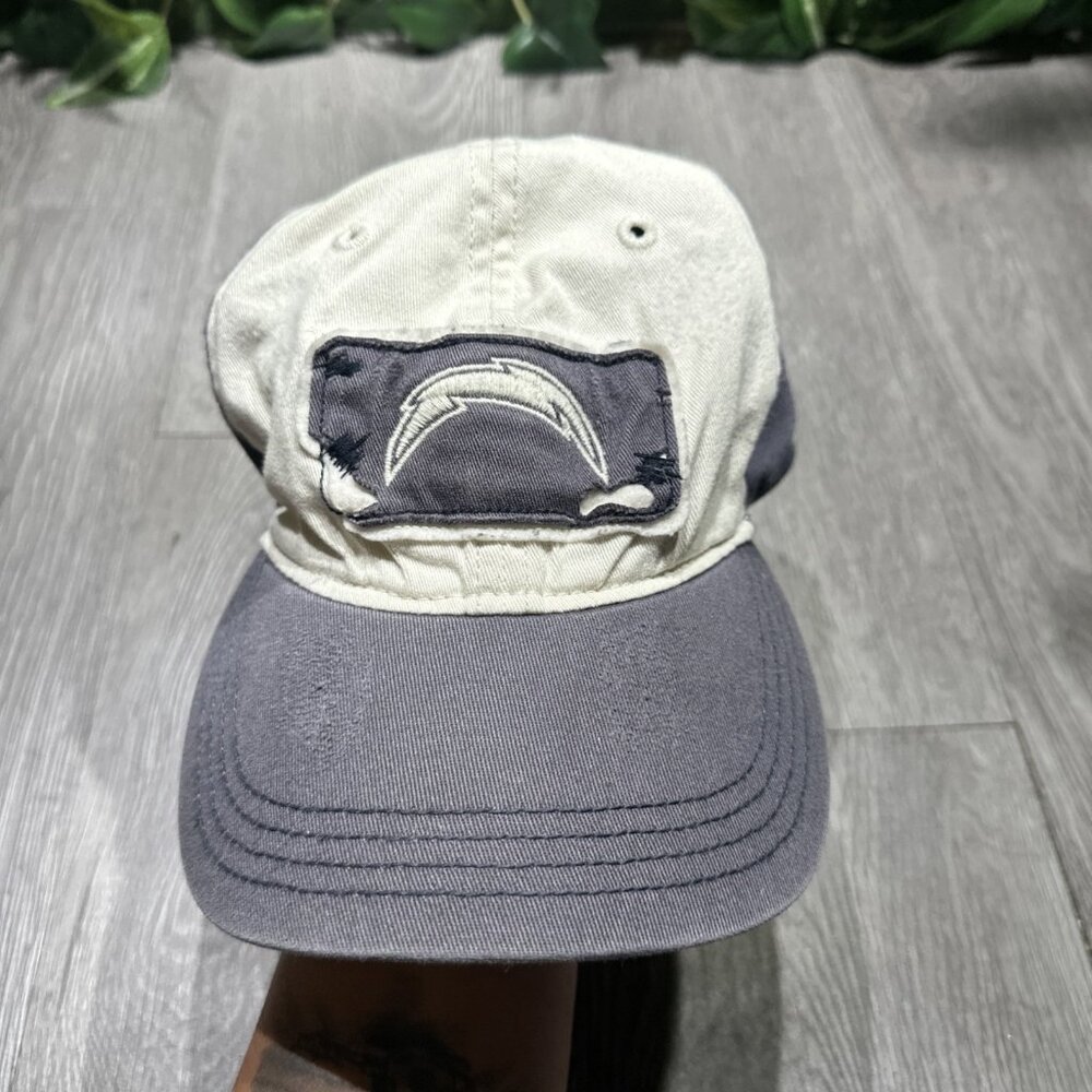 Vintage San Diego Chargers Reebok "Old Orchard Beach" NFL Hat M/L Distressed